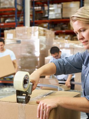 Workers In Distribution Warehouse